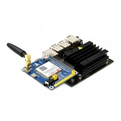 Waveshare A7600C1 LTE Cat-1 HAT、Raspberry Pi 用、低速 4G モジュール、2G GSM/GPRS (中国向け)