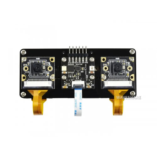 Waveshare 双眼ステレオビジョン拡張ボード、Raspberry Pi コンピューティング モジュール CM3 Lite / CM3+ Lite 用、小型