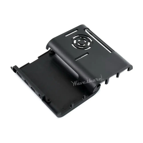 Waveshare Raspberry Pi 4用 ブラック ABSケース 冷却ファン付き
