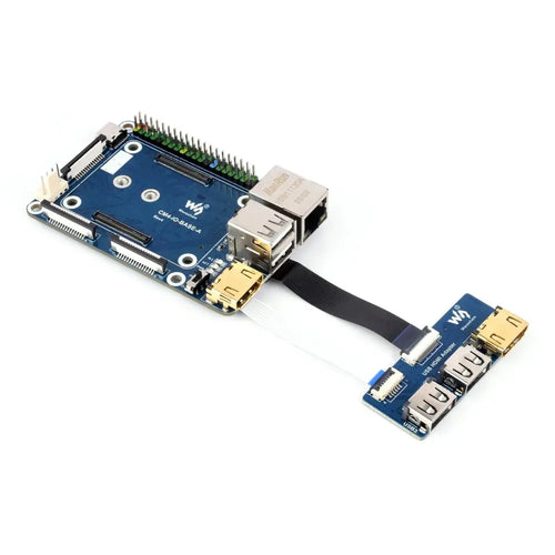 Waveshare CM4-IO-BASE-A + Raspberry Pi Compute Module 4 用 USB HDMI アダプター