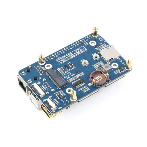 Waveshare CM4-IO-BASE-B + USB HDMI アダプター、Raspberry Pi Compute Module 4 用 (ボードのみ)