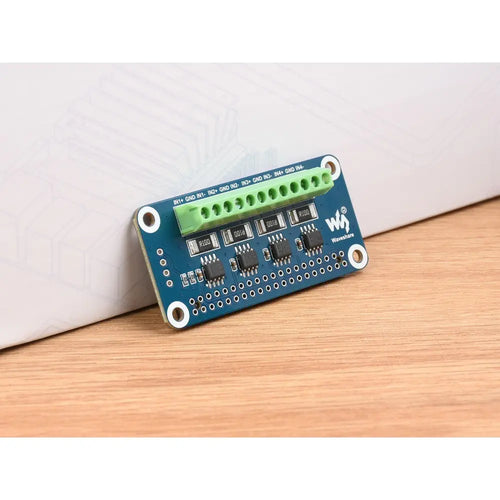 Waveshare 電流/電圧/電力モニター HAT、Raspberry Pi 用、4 チャンネル、I2C/SMBus