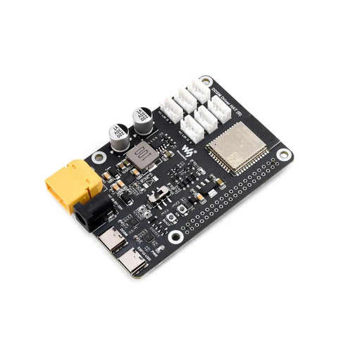 Waveshare DDSM ドライバー HAT (B)、DDSM400 ハブモーター、ESP32、2.4G WiFi、Type-C、UART 用
