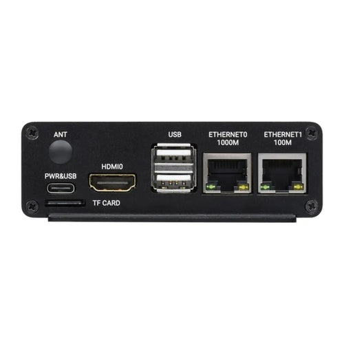 Waveshare デュアル ETH ミニコンピュータ、Raspberry Pi Compute Module 4 (別売)、ギガビット イーサネット、4CH 絶縁 RS485