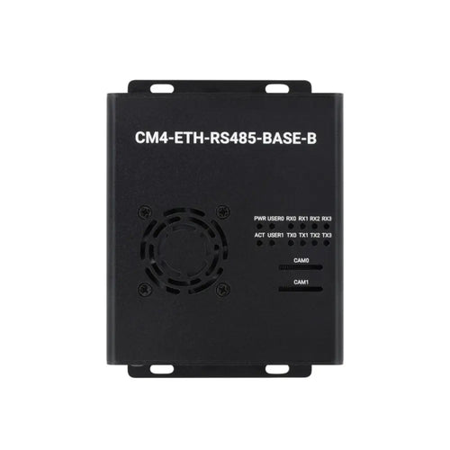 Waveshare デュアル ETH ミニコンピュータ、Raspberry Pi Compute Module 4 (別売)、ギガビット イーサネット、4CH 絶縁 RS485