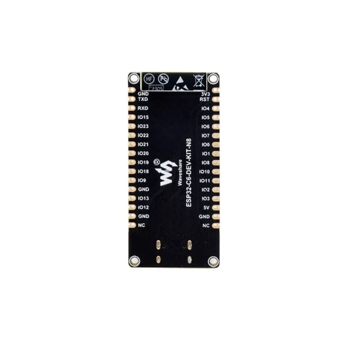 Waveshare ESP32-C6 マイクロコントローラ、WiFi 6 開発ボード、160MHz シングルコア、ESP32-C6-WROOM-1-N8 モジュール (ヘッダーなし)