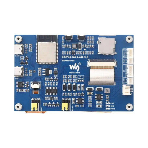 Waveshare ESP32-S3 4.3 インチ 静電容量式タッチ ディスプレイ開発ボード、800×480、5 ポイント タッチ、32 ビット LX7 デュアルコア プロセッサ