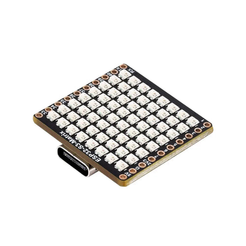 Waveshare ESP32-S3 開発ボード、オンボード 8 RGB LED マトリックス &amp; QMI8658 姿勢センサー、Wi-Fi / Bluetooth LE