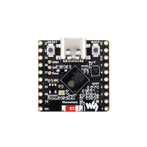 Waveshare ESP32-S3 開発ボード、オンボード 8 RGB LED マトリックス &amp; QMI8658 姿勢センサー、Wi-Fi / Bluetooth LE