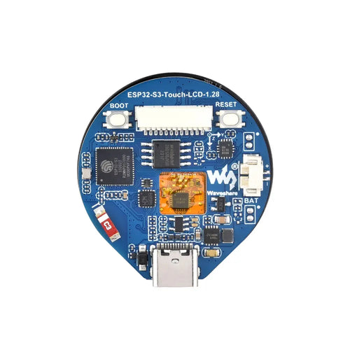 Waveshare ESP32-S3 開発ボード (1.28 インチ ラウンド タッチ LCD、コンパクト サイズ、加速度計、ジャイロスコープ付き)