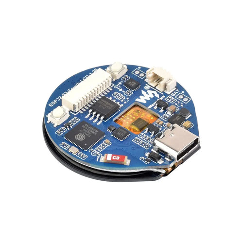 Waveshare ESP32-S3 開発ボード (1.28 インチ ラウンド タッチ LCD、コンパクト サイズ、加速度計、ジャイロスコープ付き)