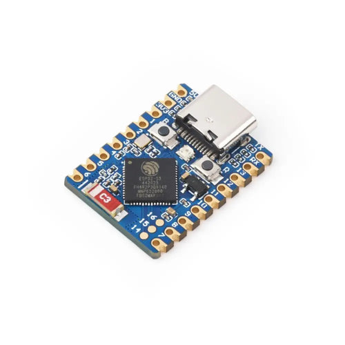 Waveshare ESP32-S3 ミニ開発ボード、ESP32-S3FH4R2 デュアルコア、240MHz、2.4GHz Wi-Fi および Bluetooth 5 (ヘッダー付き) ベース