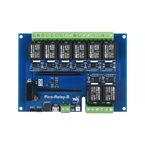 Waveshare 産業用 8 チャンネル リレー モジュール (Raspberry Pi Pico 用)