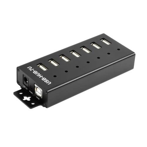 Waveshare 産業グレード USB ハブ、7 つの USB 2.0 ポートを拡張