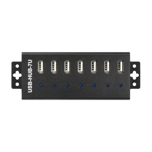 Waveshare 産業グレード USB ハブ、7 つの USB 2.0 ポートを拡張