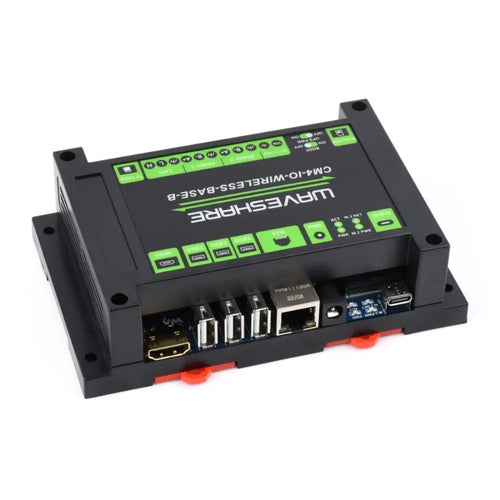 Waveshare 産業用 IoT 5G/4G ワイヤレス拡張モジュール (Raspberry Pi CM4 用、UPS モジュール、オンボード M.2 スロット付き)