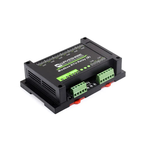 Waveshare 産業用 Modbus RTU 8 チャンネル リレー モジュール (B) RS485 インターフェイス、7~36V 電源付き