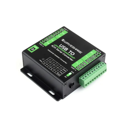 Waveshare 産業用 USB から 4 チャンネル シリアル コンバータ、オリジナル FT4232HL チップ、USB から RS232/485/422/TTL をサポート