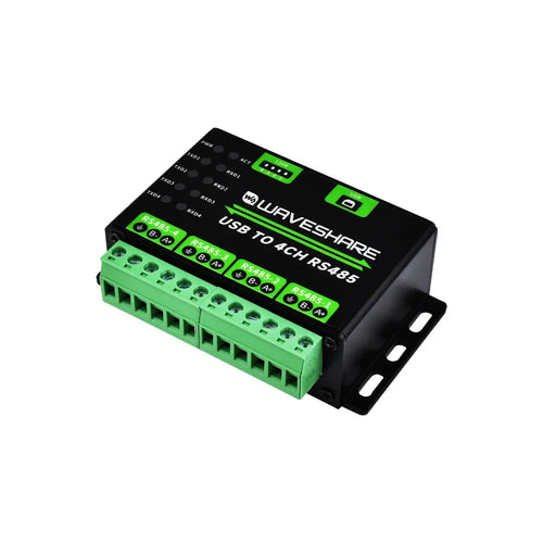 Waveshare 産業用 USB から 4Ch RS485 へのコンバーター、マルチ保護回路、マルチシステムサポート、アルミニウム合金ケース