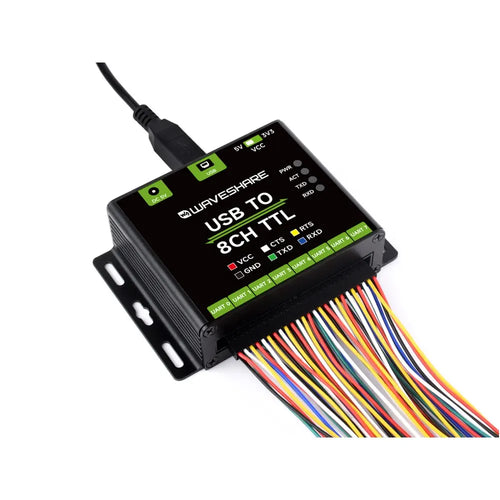 Waveshare 産業用 USB から 8CH TTL へのコンバーター、USB から UART、マルチ保護回路、USB から TTL へのアダプター