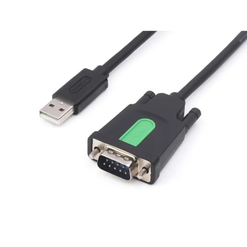 Waveshare 産業用 USB - RS232 シリアル アダプタ ケーブル、USB タイプ A - DB9 メス ポート、FT232RL チップ、長さ 1.5 m
