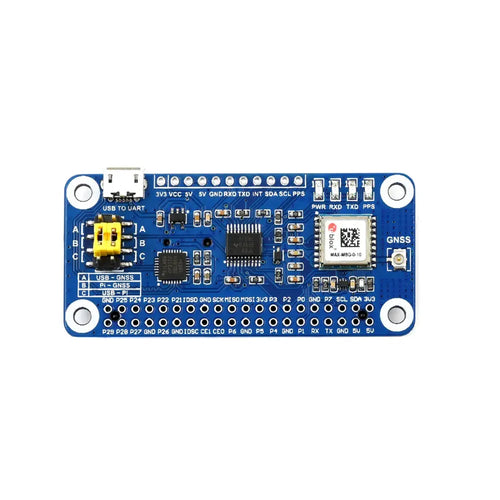 Waveshare MAX-M8Q GNSS HAT for Raspberry Pi、マルチコンステレーション受信機サポート、GPS、Beidou、Galileo、GLONASS