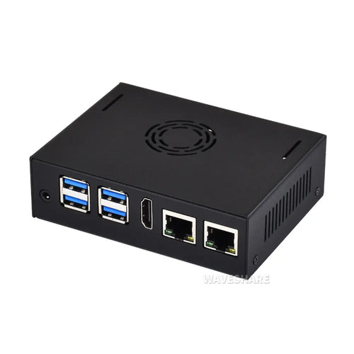 Waveshare VisionFive2 ボード用メタルケース (別売)、冷却ファン付き、ミニコンピュータケース