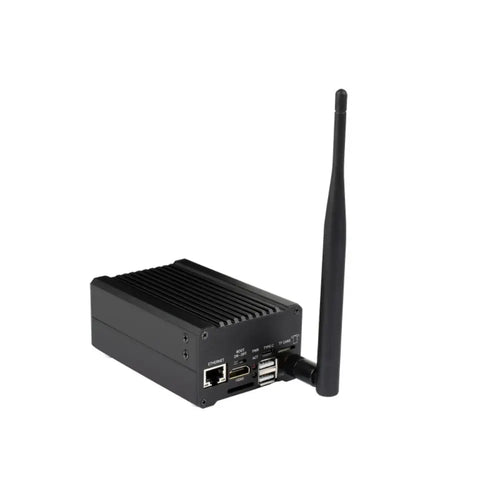 Waveshare ネットワーク接続ストレージ (NAS) オールインワン ミニコンピューター、Raspberry Pi CM4 用 (CM4 モジュールなし、EU プラグ)