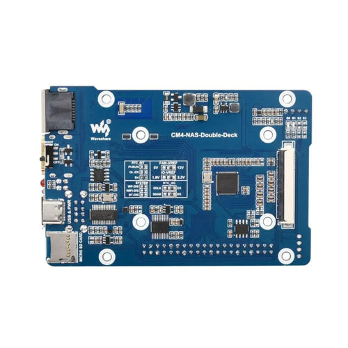 Raspberry Pi CM4 用 Waveshare ネットワーク接続ストレージ (NAS) ミニコンピュータ (CM4 モジュールなし、英国プラグ)