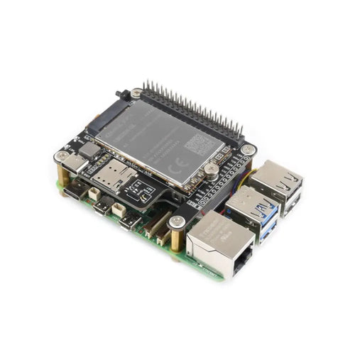 Waveshare PCIe to 5G/4G/3G HAT、Raspberry Pi 5用、3042/3052パッケージSIMCom/Quectel 5Gと互換性あり (RM520N-GL)
