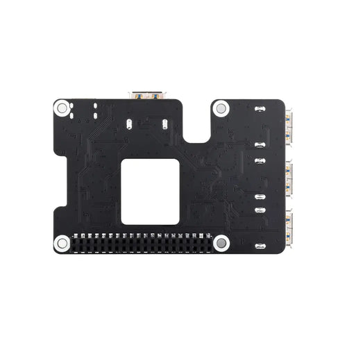 Waveshare PCIe to USB 3.2 Gen1 HAT、Raspberry Pi 5用、4x高速USBポート、HAT + 標準