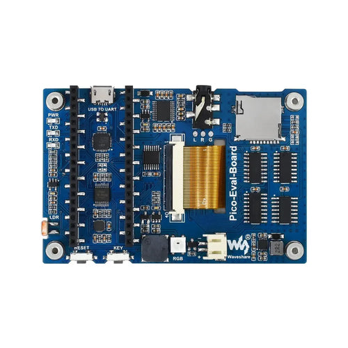 Waveshare Pico-Eval-Board Raspberry Pi Pico 用総合評価ボード、その他のオンボード コンポーネント