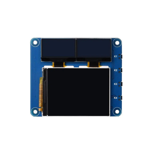 Waveshare Raspberry Pi OLED/LCD HAT、オンボード 2 インチ IPS LCD メイン スクリーンとデュアル 0.96 インチ ブルー OLED