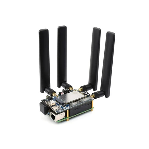 Waveshare RM502Q-AE 5G HAT for Raspberry Pi、クアッドアンテナ LTE-A、マルチバンド、5G/4G/3G (ケース、英国)