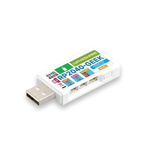 Waveshare RP2040-GEEK 開発ボード、RP2040 マイクロコントローラベース、1.14 インチ 65K カラー LCD 搭載