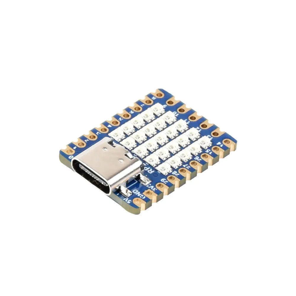 Waveshare RP2040-Matrix 開発ボード、オンボード 5 RGB LED マトリックス、RP2040 ベース