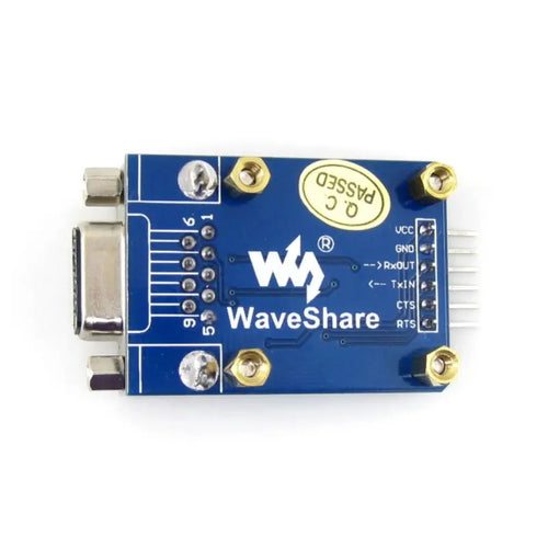 Waveshare RS232 通信ボード SP3232、3V-5.5V、ESD 強化、ハードウェア フロー制御