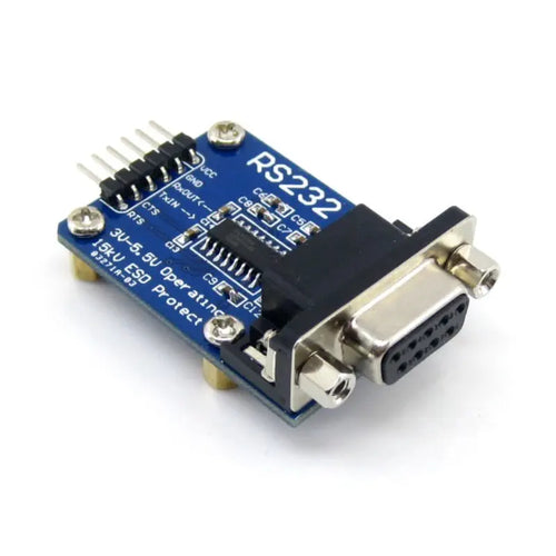 Waveshare RS232 通信ボード SP3232、3V-5.5V、ESD 強化、ハードウェア フロー制御