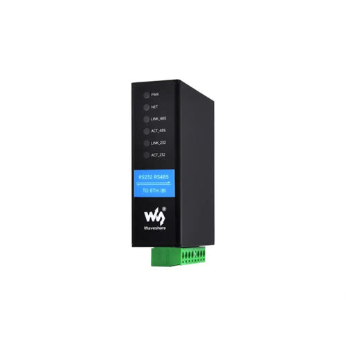 Waveshare RS232 RS485 から RJ45 イーサネット シリアル サーバー、デュアル チャネル独立イーサネット ポート