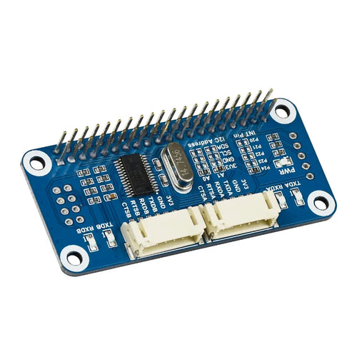 Raspberry Pi 用 Waveshare シリアル拡張 HAT、I2C インターフェイス、2 チャネル UART、8 GPIO
