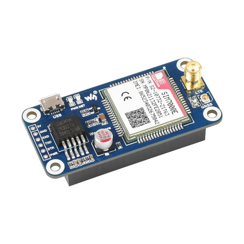 Waveshare SIM7000E NB-IoT / Cat-M / EDGE / GPRS HAT（Raspberry Pi用）、GNSS（ヨーロッパ、アフリカ、オーストラリア、東南アジア）
