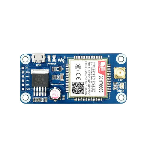 Waveshare SIM7000G NB-IoT / Cat-M / EDGE / GPRS HAT（Raspberry Pi用）、GNSS、グローバルバンドサポート