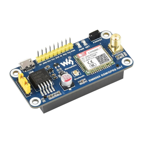 Waveshare SIM800C GSM/GPRS/Bluetooth HAT、Raspberry Pi用、2G通信