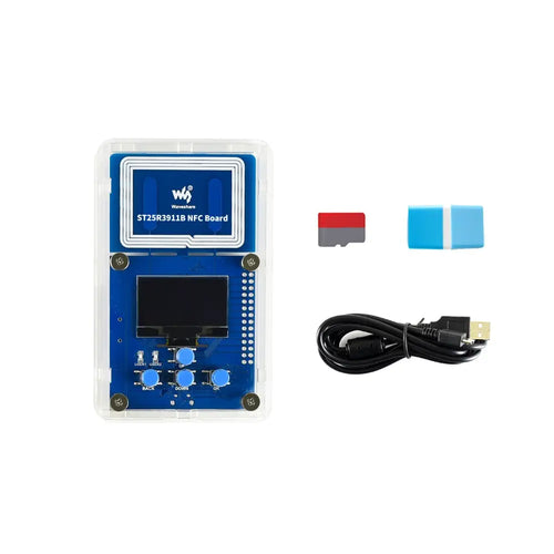 Waveshare ST25R3911B NFC 評価キット、NFC リーダー、TF カード、USB ケーブル