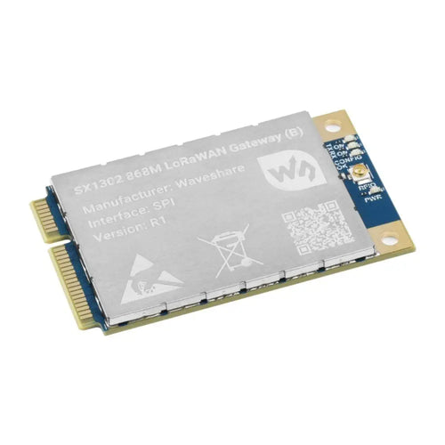 Waveshare SX1303 868m LoRaWAN ゲートウェイ モジュール (Raspberry Pi 用)、標準 Mini-PCIe ソケット