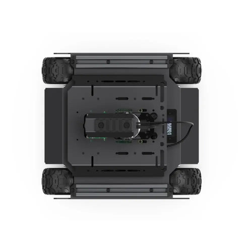 Waveshare UGV ローバー 6 輪 4WD AI ロボット、デュアル コントローラー、Raspberry Pi 5 用オールメタル ボディ、パン/チルト機能付き (Pi なし、EU)