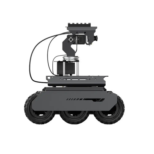 Waveshare UGV ローバー 6 輪 4WD AI ロボット、デュアル コントローラー、Raspberry Pi 5 用オールメタル ボディ、パン/チルト機能付き (Pi なし、EU)