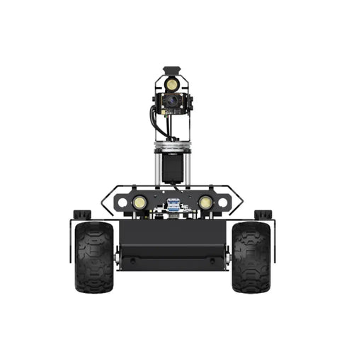 Waveshare UGV ローバー 6 輪 4WD AI ロボット、デュアル コントローラー、Raspberry Pi 5 用オールメタル ボディ、パン/チルト機能付き (Pi なし、EU)
