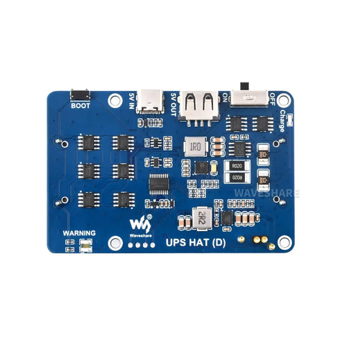 Waveshare UPS HAT (D) Raspberry Pi用、21700 Liバッテリー(別売)、5V無停電電源装置、ポゴピンコネクタをサポート