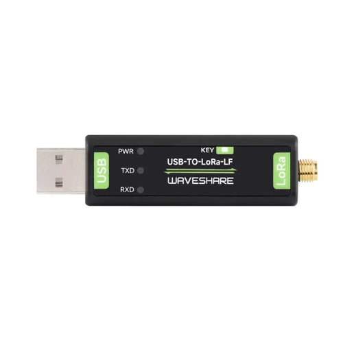 Waveshare USB から LoRa へのデータ転送モジュール、SX1262 (HF、TCXO クリスタル) ベース